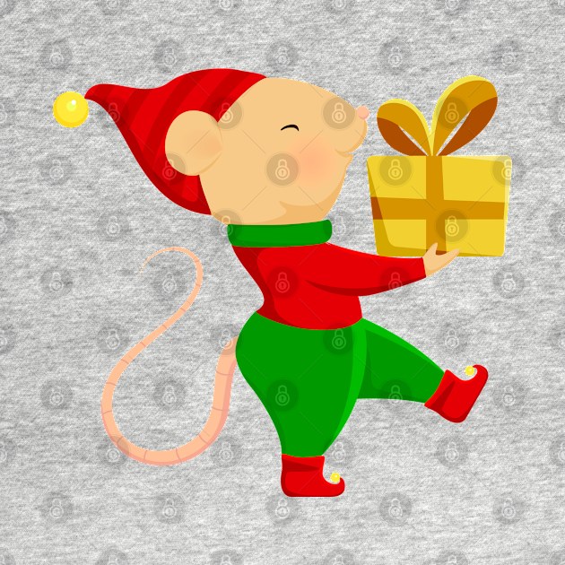 Cute Santa helper in Christmas elf costume. by CraftCloud